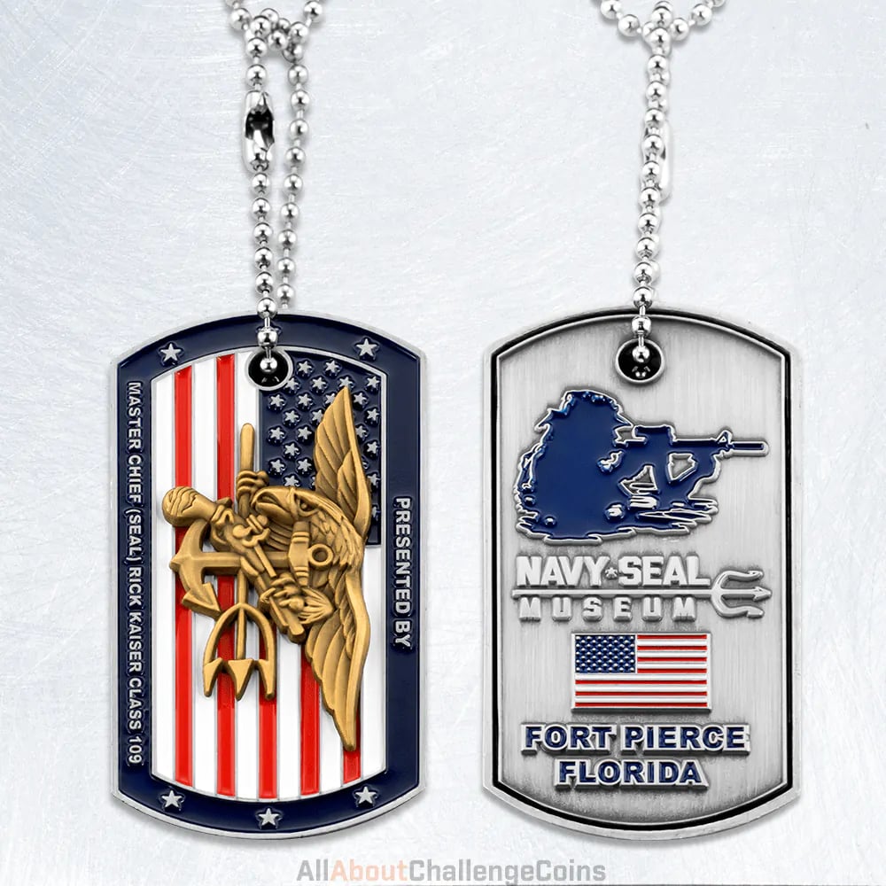 Navy seal dog tag top